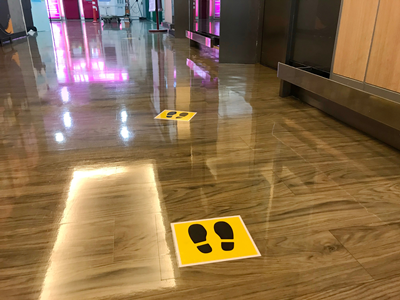 This Way Floor Graphics