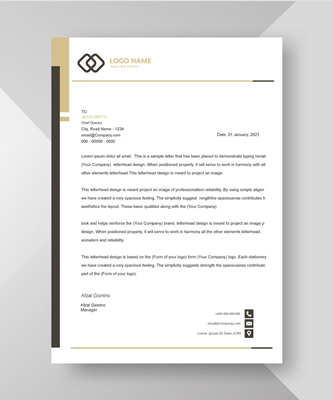 Letterhead 8.5" x 11"